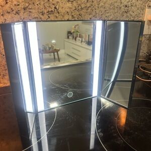 Tri-Fold LED Vanity Mirror
